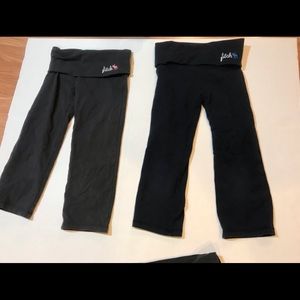 2 Abercrombie Kids Girls Small Capri yoga pants